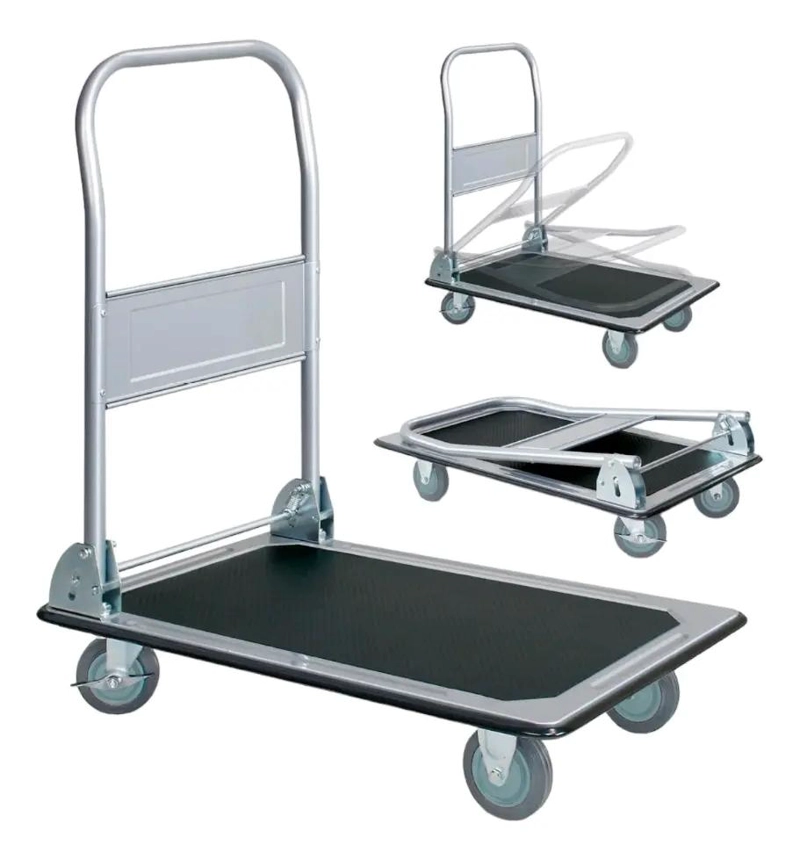 CARRO PLEGABLE SIN MARCA HC150A 150 KG 73 X 47 X 82 CM ACERO MIRLO - 2