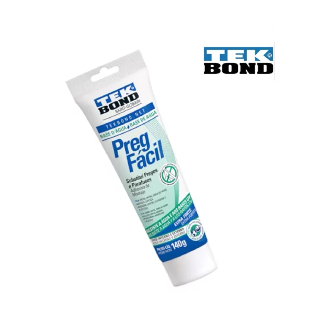 ADHESIVO DE MONTAJE SIN CLAVOS PEGA FACIL 140G TEKBOND TUBO - 2