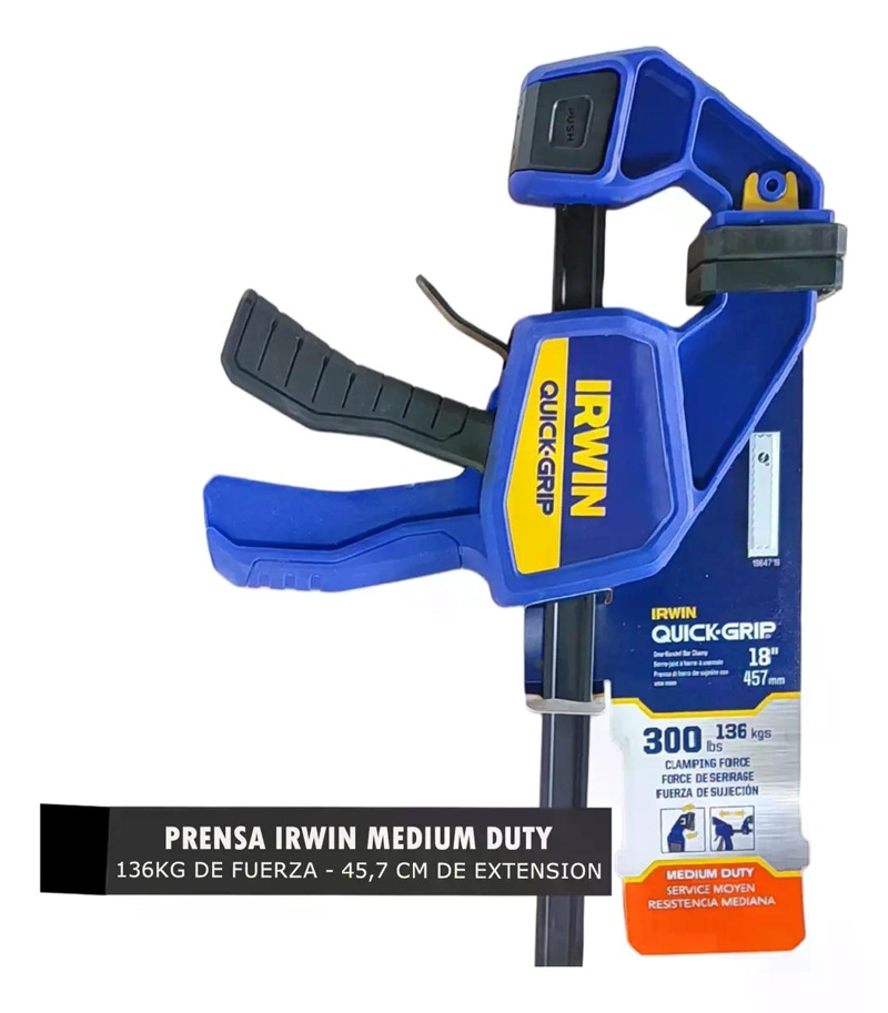 PRENSA IRWIN LIBERACION RAPIDA BARRA QUICK-GRIP 45 CM SL300 - 5