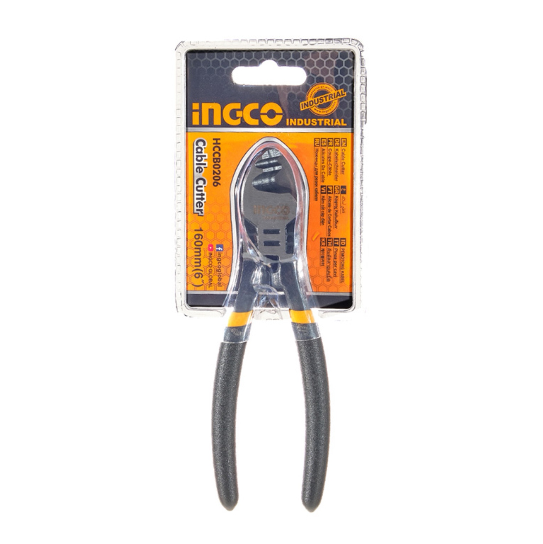 ALICATE CORTA CABLES INDUSTRIAL 160 MM 6 PULGADAS INGCO - 1
