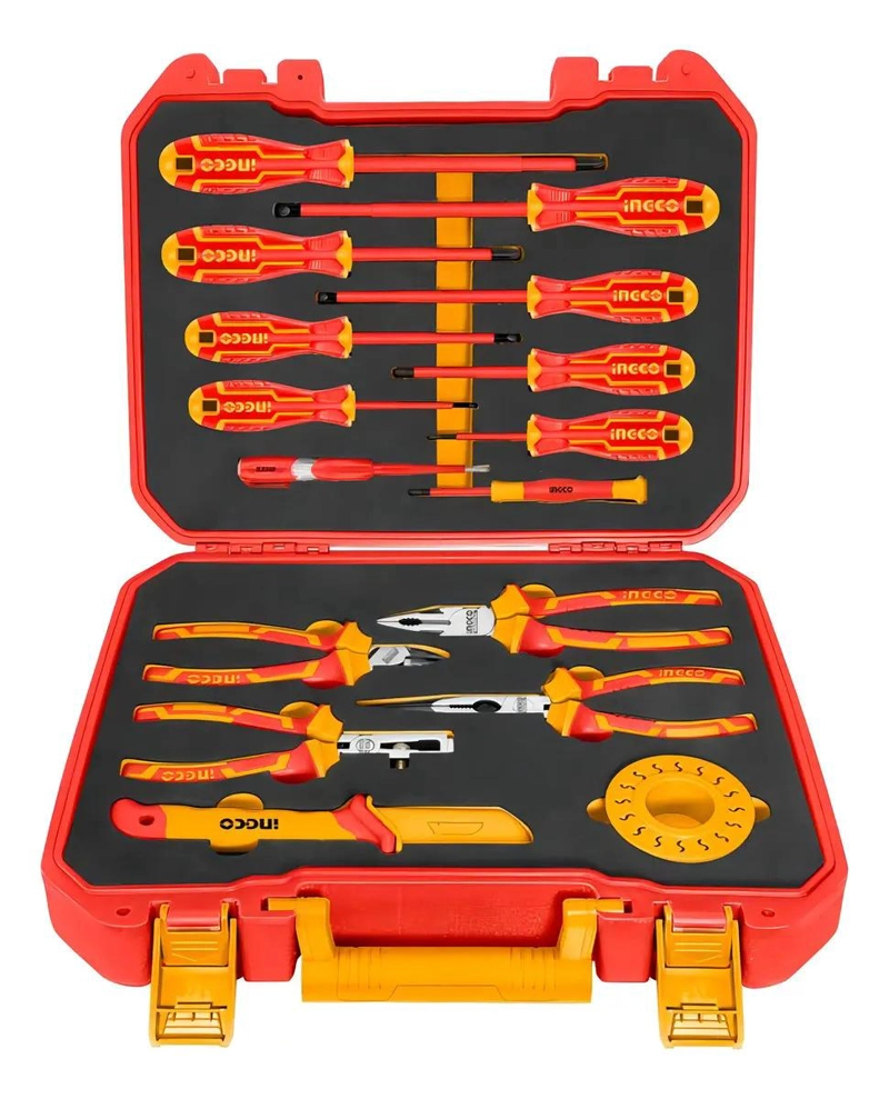 SET HERRAMIENTAS INGCO AISLADOS HKITH1601 16 PIEZAS VDE INDUSTRI - 2