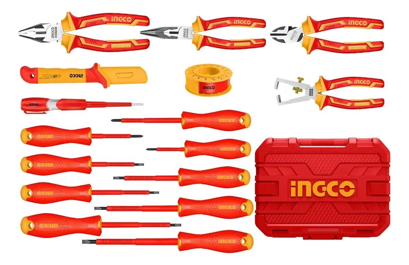 SET HERRAMIENTAS INGCO AISLADOS HKITH1601 16 PIEZAS VDE INDUSTRI - 4