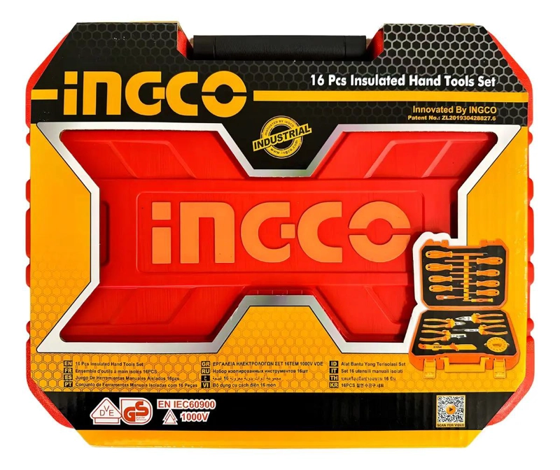 SET HERRAMIENTAS INGCO AISLADOS HKITH1601 16 PIEZAS VDE INDUSTRI - 5
