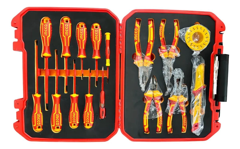 SET HERRAMIENTAS INGCO AISLADOS HKITH1601 16 PIEZAS VDE INDUSTRI - 6
