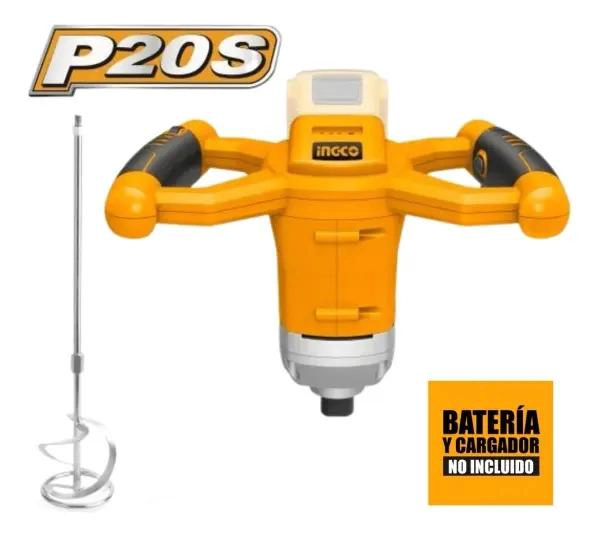 MEZCLADOR MIXER DE PINTURA INALAMBRICO INGCO MXLI2001 - SIN BATERIA SIN CARGADOR - 4