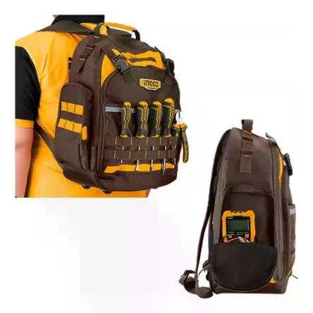 MOCHILA INGCO PORTA HERRAMIENTA INDUSTRIAL 46X38X17 HBP01028 - 5