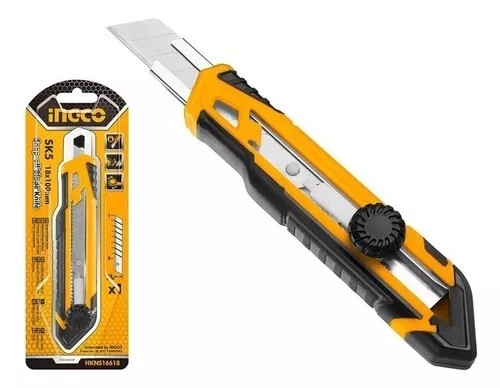 CUCHILLO CARTONERO INGCO 18X100 MM HKNS16618 - 2