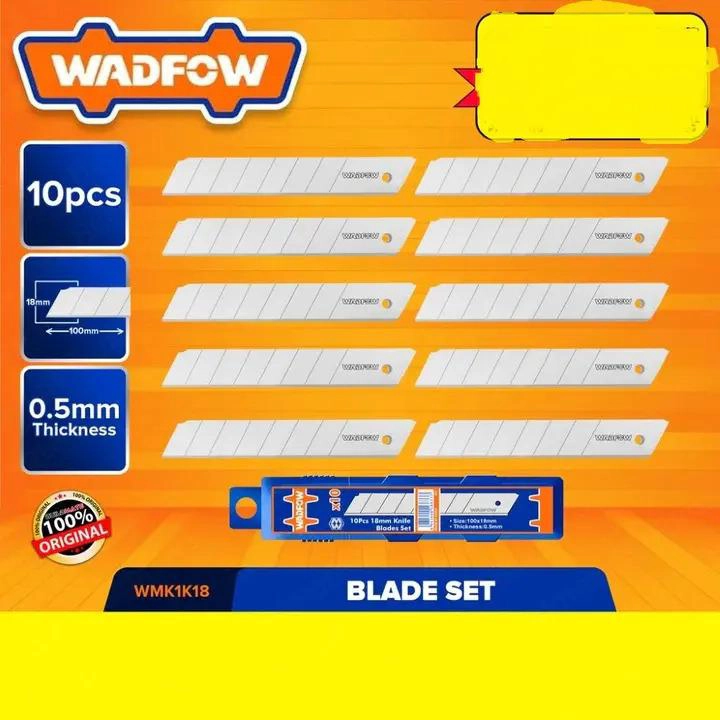 SET PACK 10 UND REPUESTO CUCHILLO CARTONERO WADFOW 18X100 MM - 3