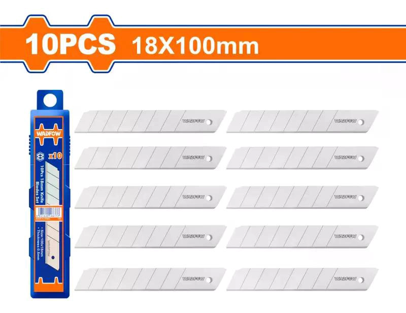 SET PACK 10 UND REPUESTO CUCHILLO CARTONERO WADFOW 18X100 MM - 4
