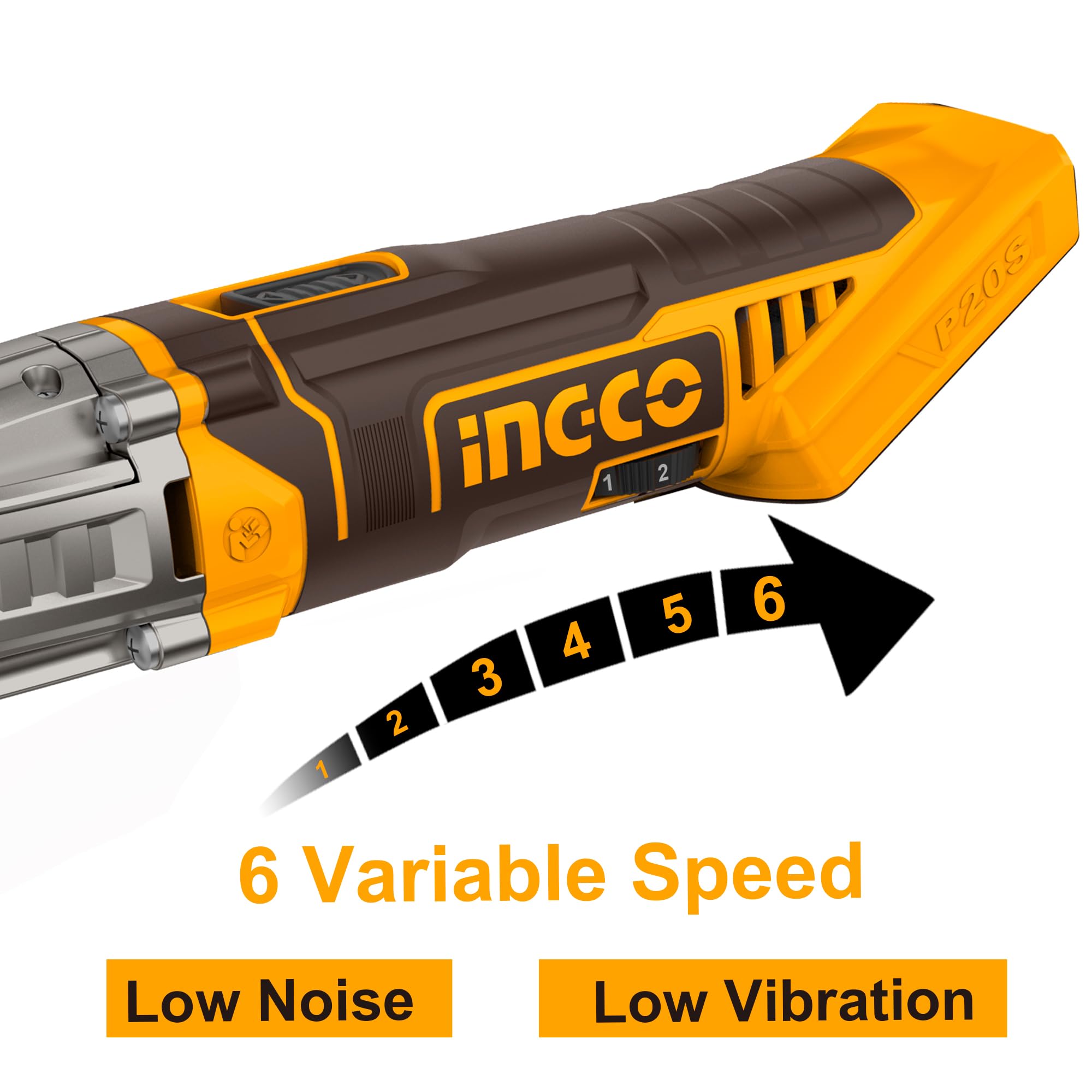 MULTICORTADORA MULTIFUNCIÓN INGCO 20V + BAT + CARG CMLI20228 - 5