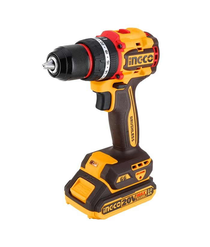 TALADRO ATORNILLADOR PERCUTOR BL 13MM 20V INGCO CIDLI206681 - 3