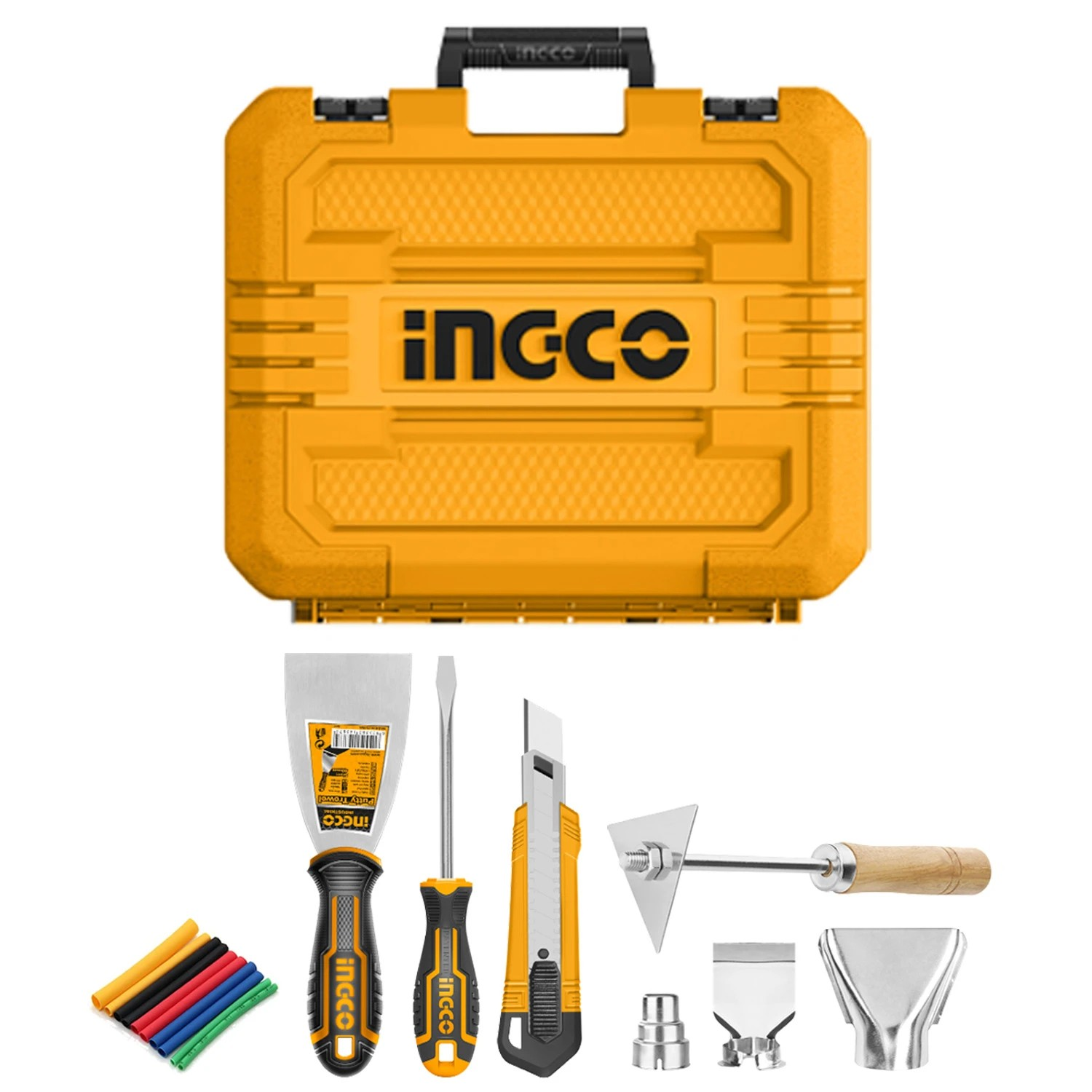 PISTOLA DE CALOR DIGITAL INGCO 2000W 50/600 C +ACC HG2000581 - 4