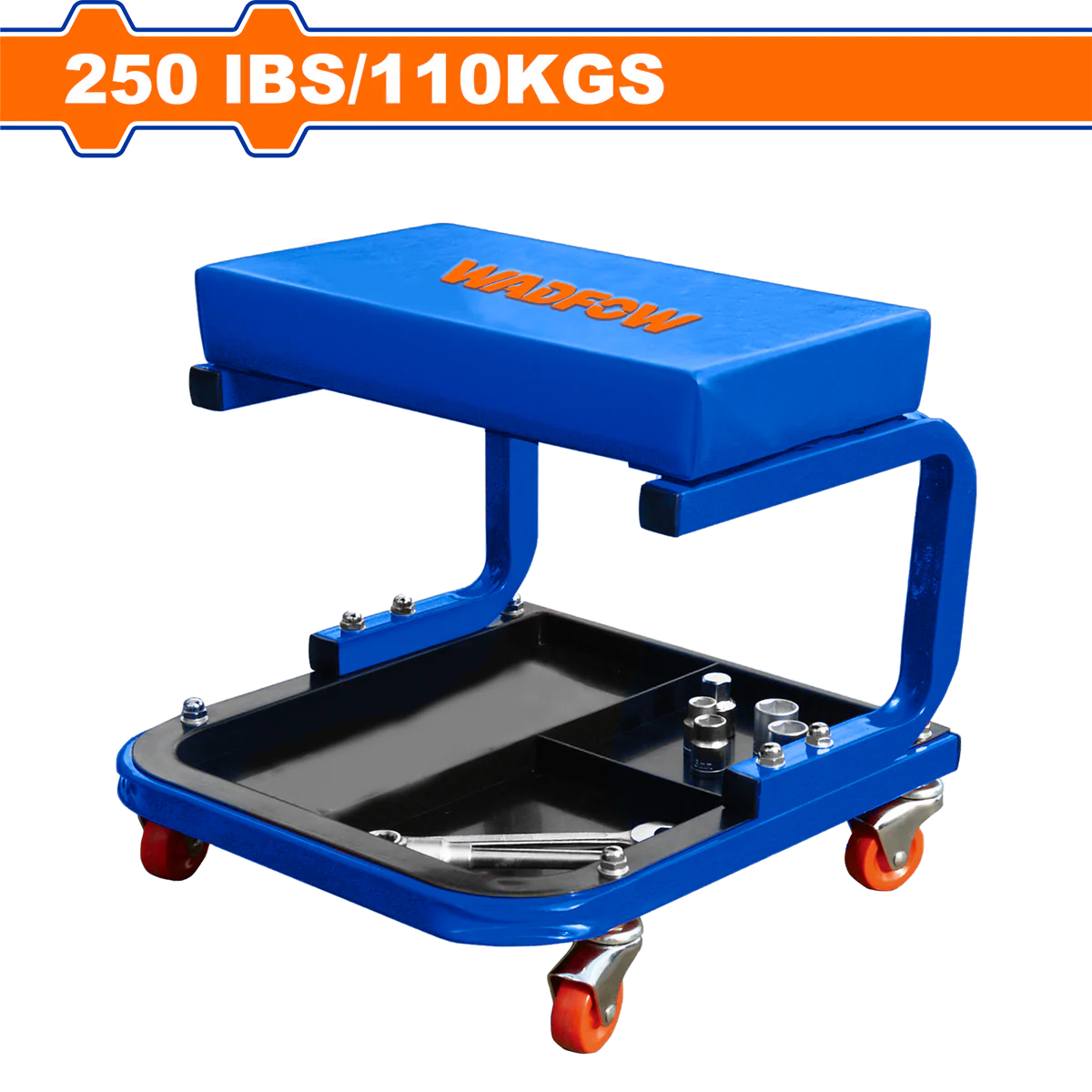ASIENTO RODANTE CUADRADO CON RUEDAS WADFOW 110KG WNC1501 - 4