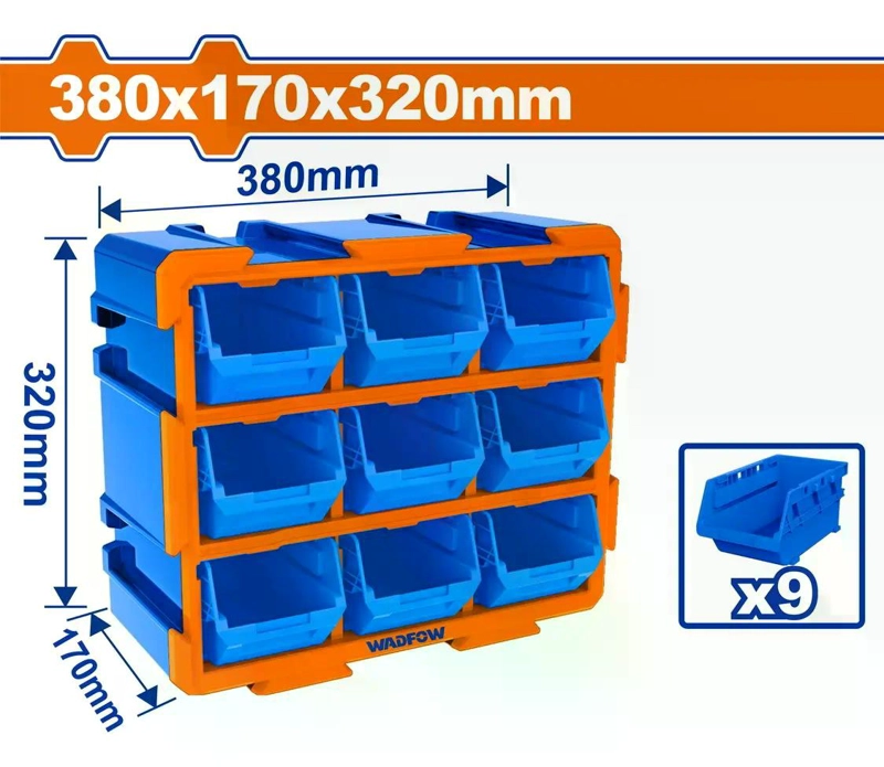 CONTENEDOR WADFOW APILABLE ALMACENAMIENTO 38X17X32 CM - 2