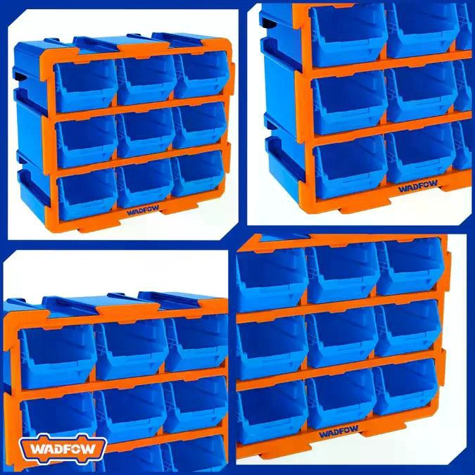 CONTENEDOR WADFOW APILABLE ALMACENAMIENTO 38X17X32 CM - 7