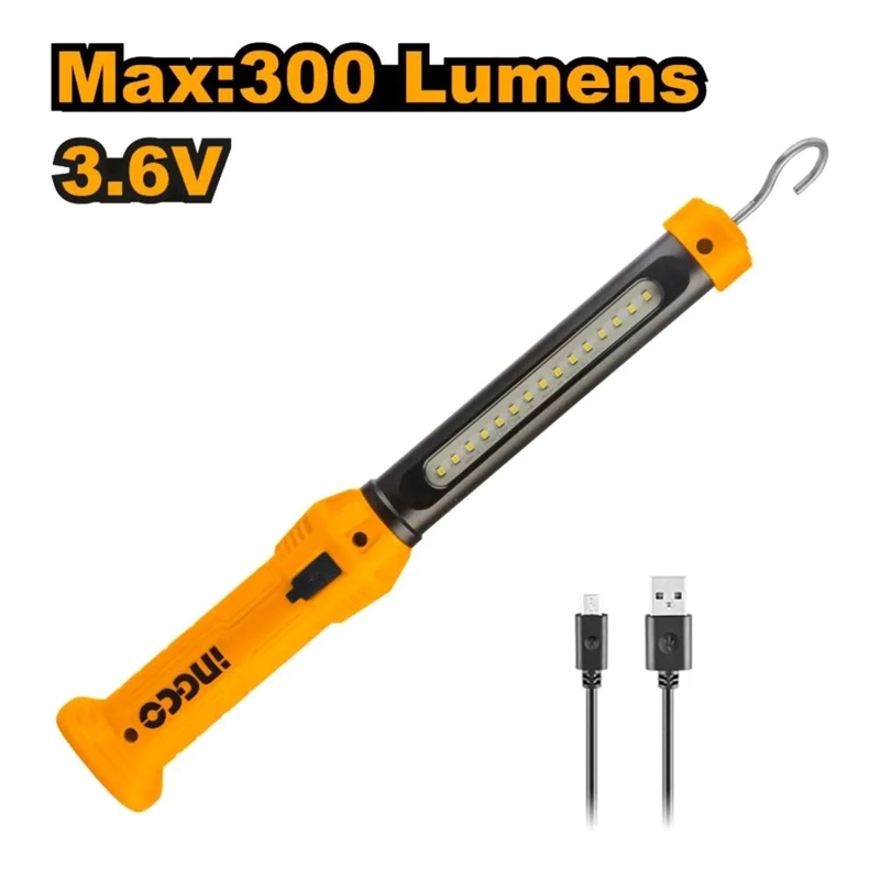 PISTOLA LLAVE IMPACTO INGCO COSLI23048 400 NM + 2 BAT + 10 DADOS + LINTERNA - 6