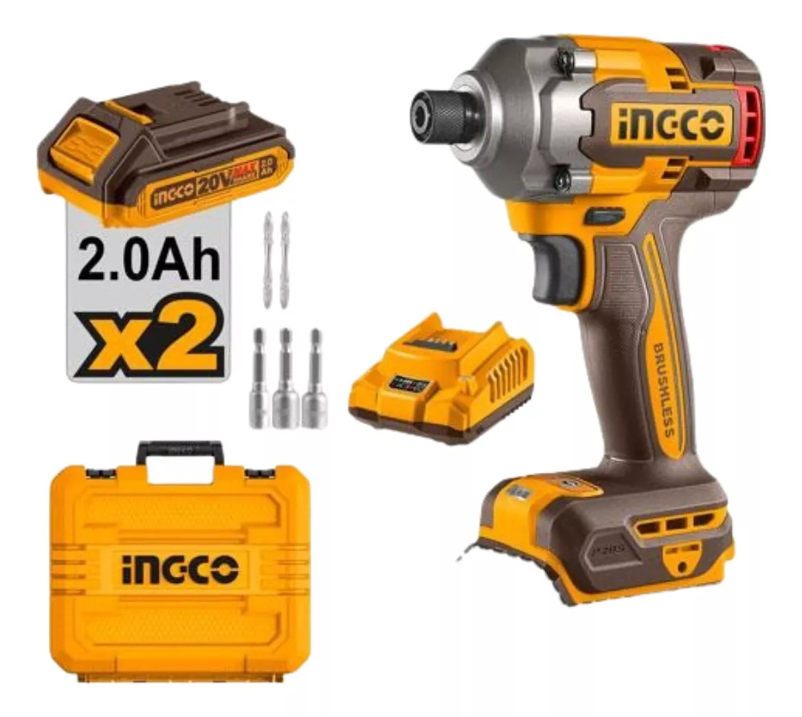 ATORNILLADOR DE IMPACTO BL 285 NM INGCO + 2 BAT CIRLI2028 - 5
