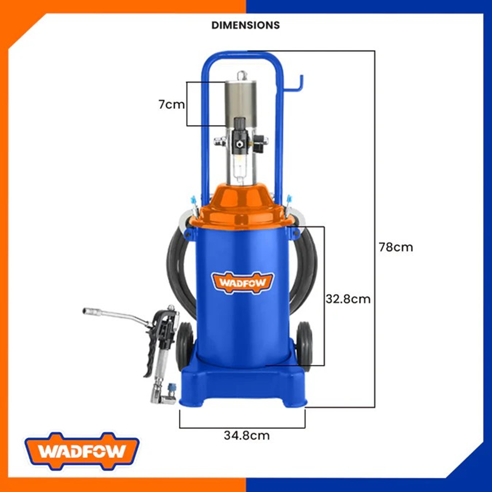 ENGRASADORA NEUMATICA 12 LT WADFOW WAL1A12 - 3