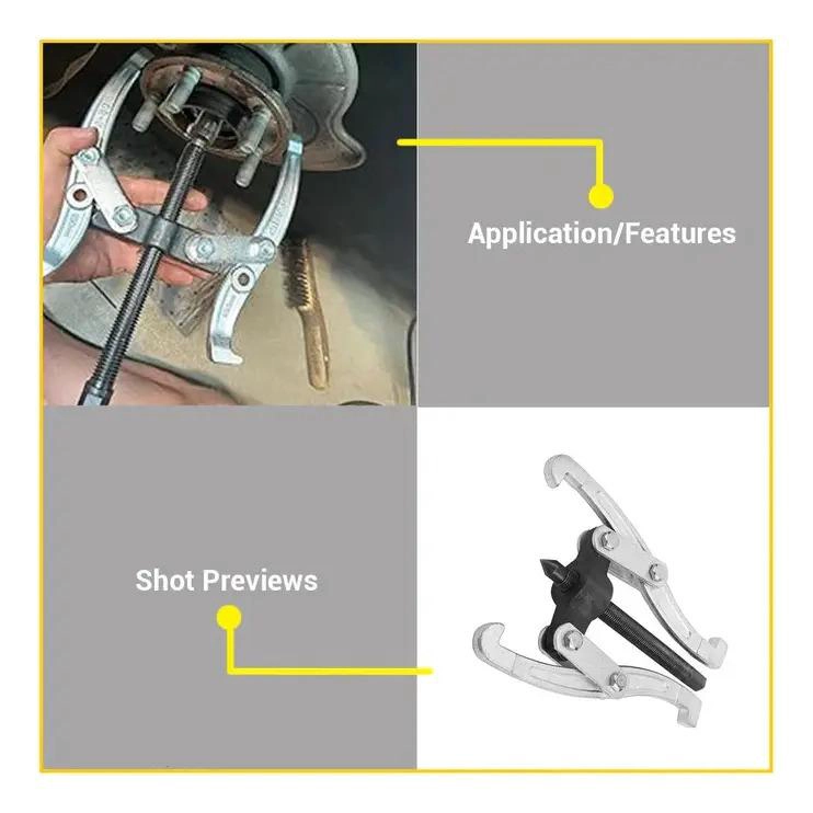 EXTRACTOR DE RODAMIENTO Y POLEA 2 PATAS 4 PULGADAS WADFOW - 8