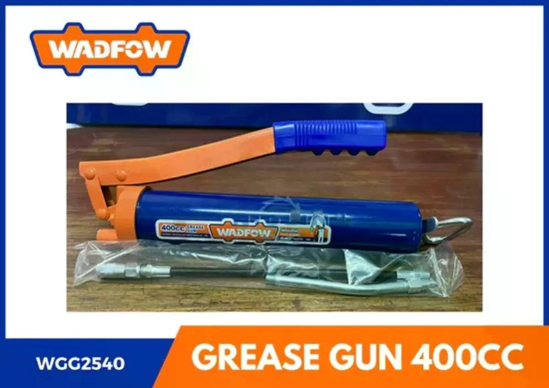 PISTOLA ENGRASADORA MANUAL WADFOW 400CC CON MANGUERA PARA MAQUINARIA - 9
