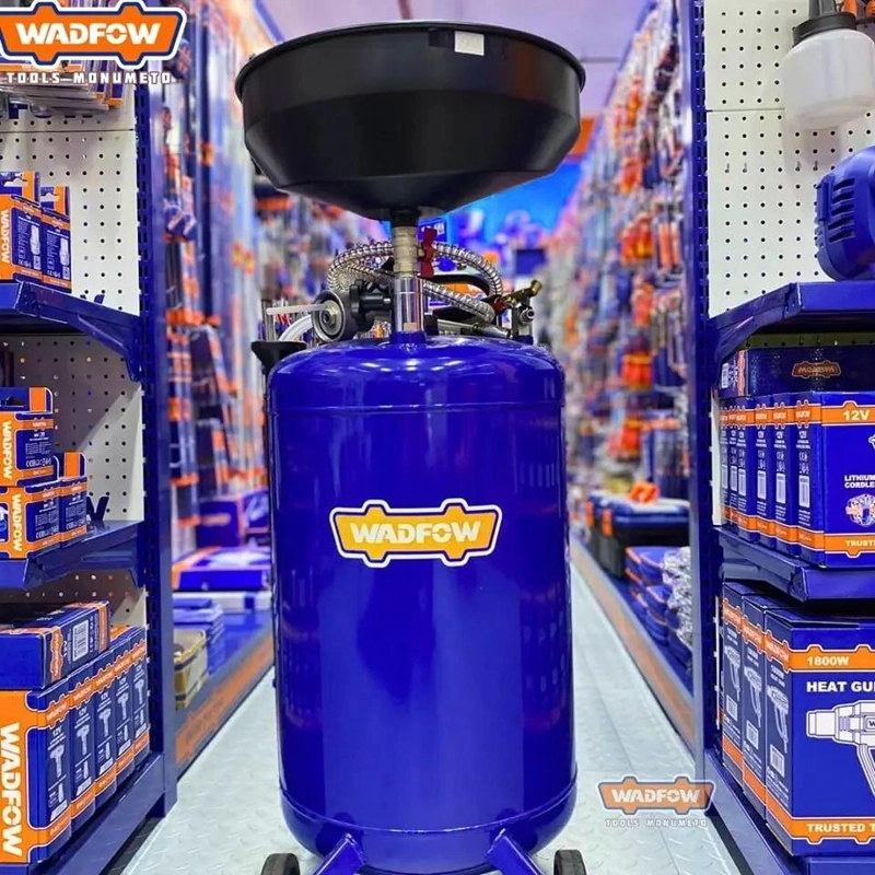 RECIPIENTE DRENAJE ACEITE AUTOMOTRIZ WADFOW PORTATIL 70 LT - 6
