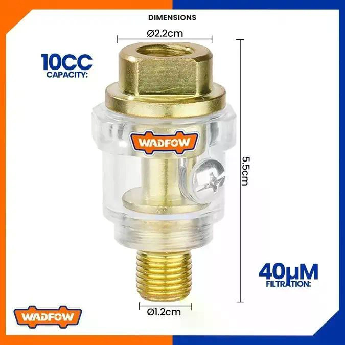 LUBRICADOR HERRAMIENTAS NEUMATICAS 10 CC 1/4 PULGADAS WADFOW - 7