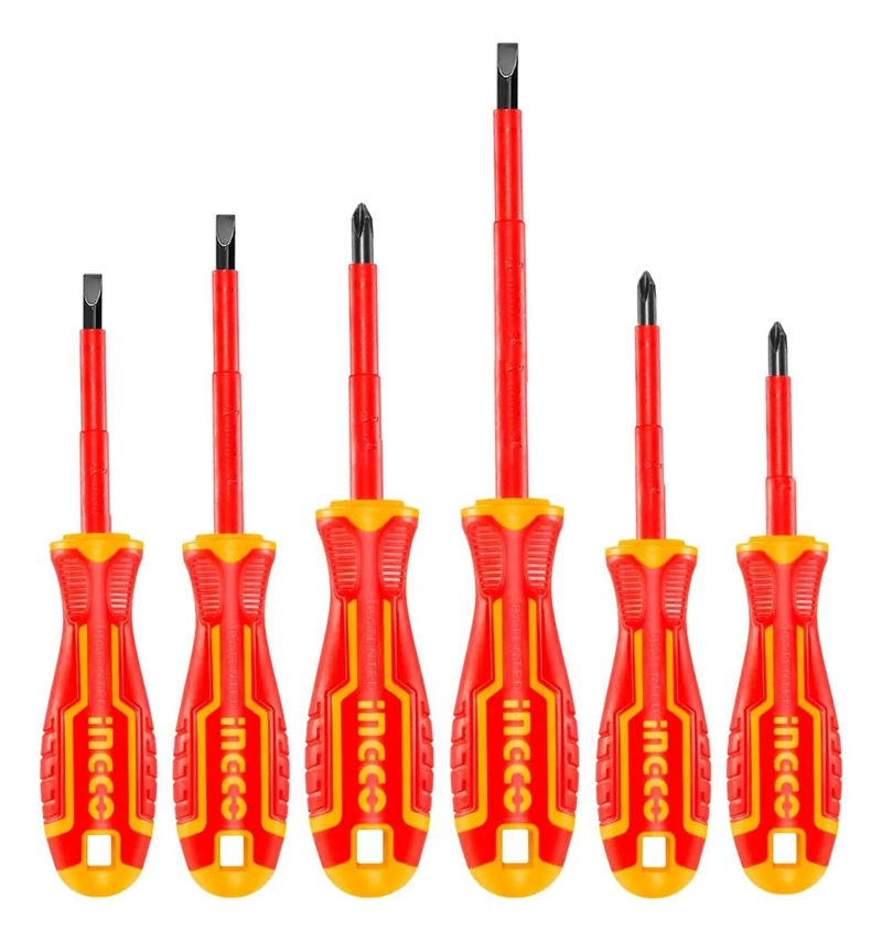 SET DESTORNILLADORES ELECTRICOS AISLADO 6PCS INGCO HKISD0608 - 2