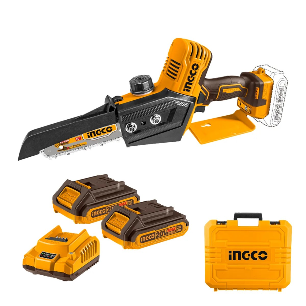 MINI MOTOSIERRA INGCO 20V 150 MM BL +2 BAT + CARG CGSLI20686 - 7