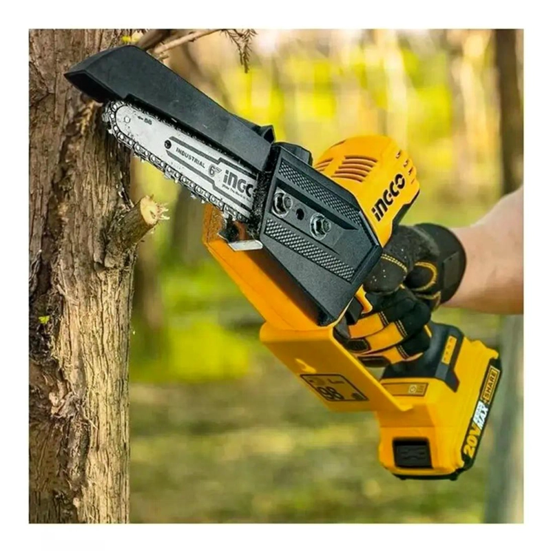 MINI MOTOSIERRA INGCO 20V 150 MM BL +2 BAT + CARG CGSLI20686 AMARILLO - 9