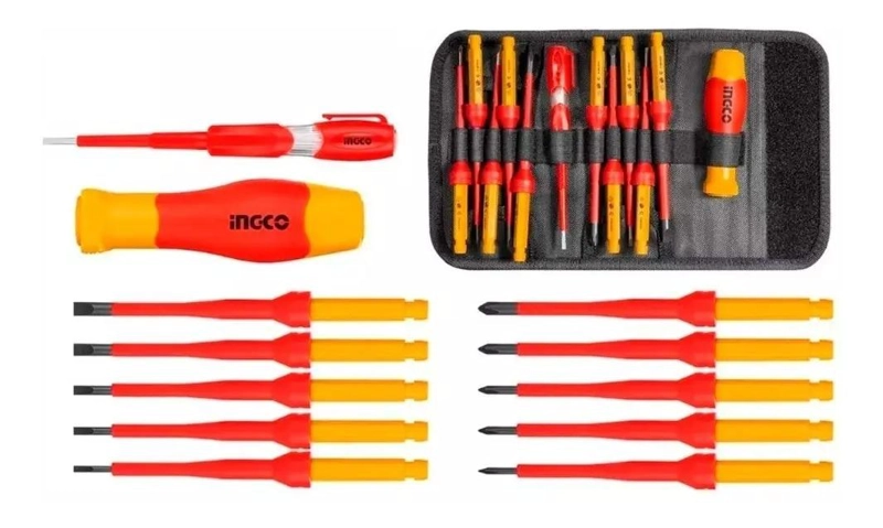 SET AISLADO 12 DESTORNILLADORES INGCO HKISD1201 - SMF - 1