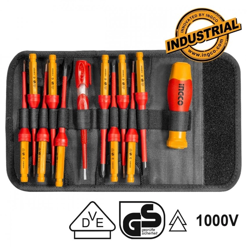 SET AISLADO 12 DESTORNILLADORES INGCO HKISD1201 - SMF - 12