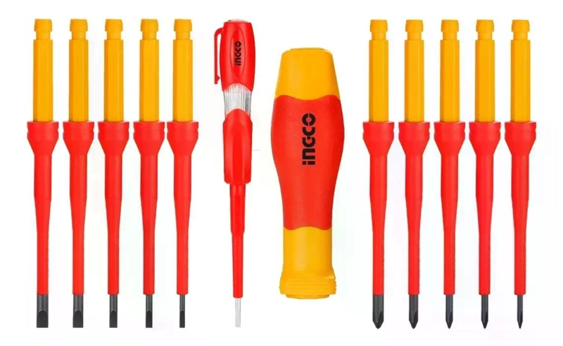 SET AISLADO 12 DESTORNILLADORES INGCO HKISD1201 - SMF - 2