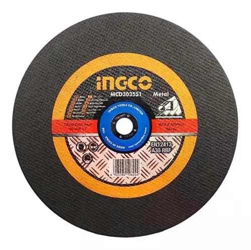 DISCO CORTE METAL 14 355MM TRONZADORA INGCO MCD303551 COLOR NEGRO - 2