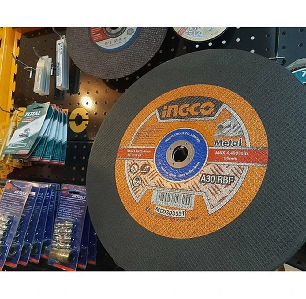 DISCO CORTE METAL 14 355MM TRONZADORA INGCO MCD303551 NEGRO - 5