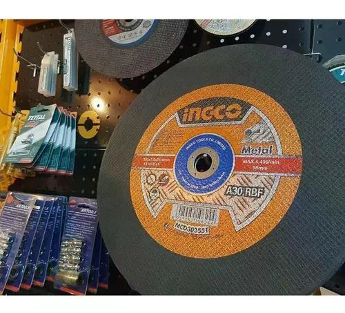 DISCO CORTE METAL 14 355MM TRONZADORA INGCO MCD303551 COLOR NEGRO - 9