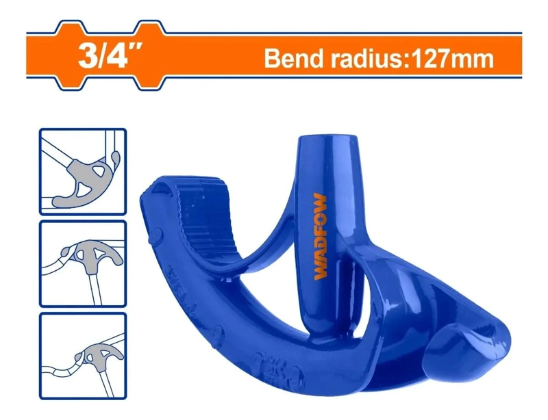 DOBLADORA CURVADORA EMT 20 MM SIN MANGO ACERO // COLOR AZUL - 2