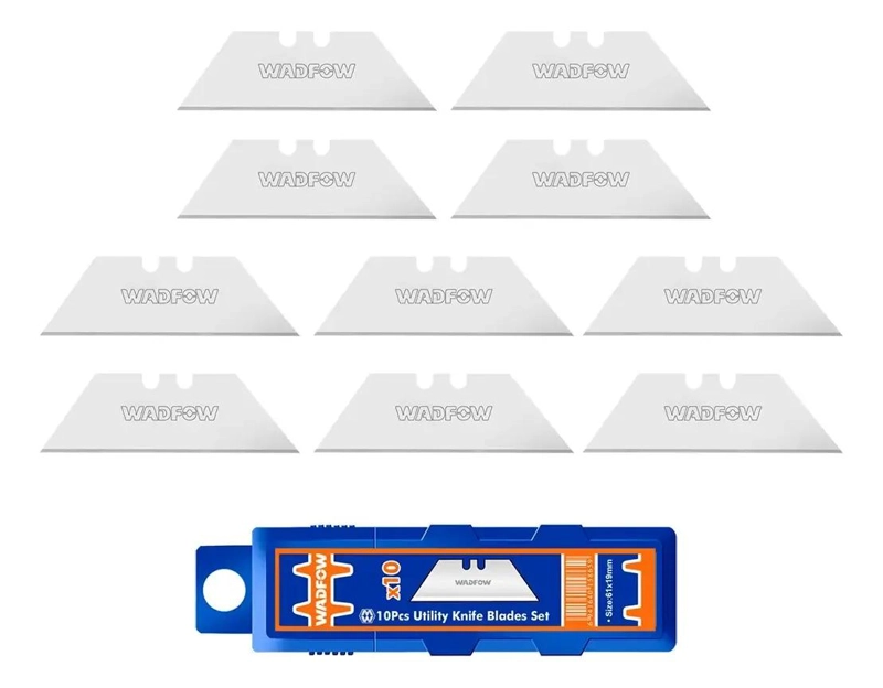 SET PACK 10 UND REPUESTO CUCHILLO CARTONERO WADFOW 61X19 MM - 2