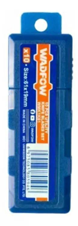 SET PACK 10 UND REPUESTO CUCHILLO CARTONERO WADFOW 61X19 MM - 5