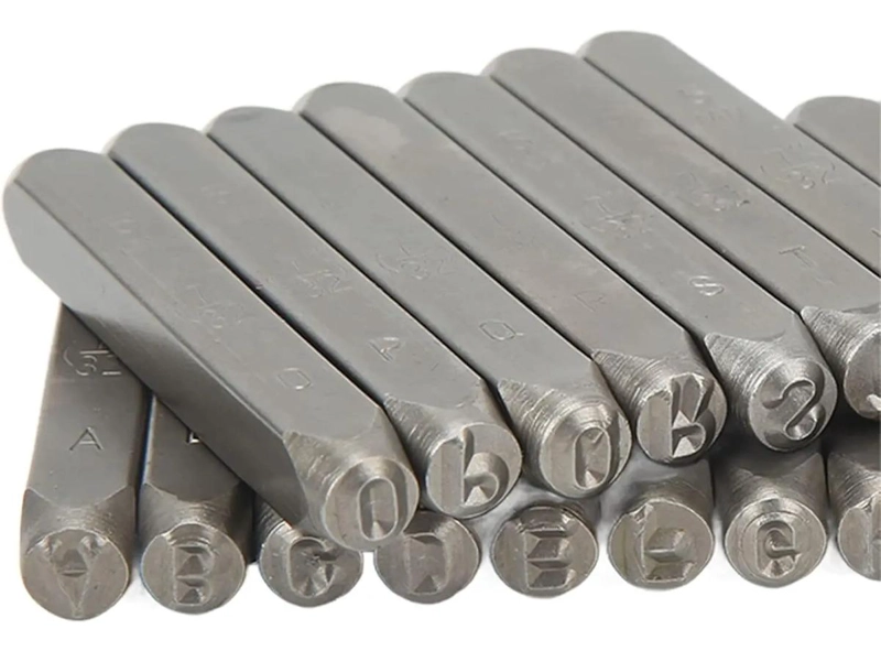 SET DE 27 PUNZONES LETRAS A-Z Y SIMBOLOS 6 MM 60 MM WADFOW 6 MM - 3