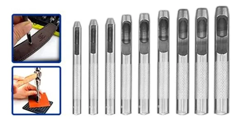 KIT SACABOCADOS DE IMPACTO SET 9 PIEZAS - 2
