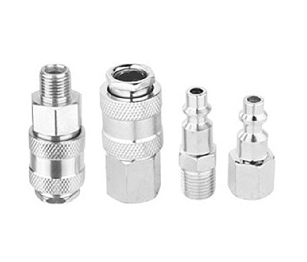 SET DE 4 ACOPLES NEUMATICO TIPO USA MACHO /HEMBRA 1/4 WADFOW - 3