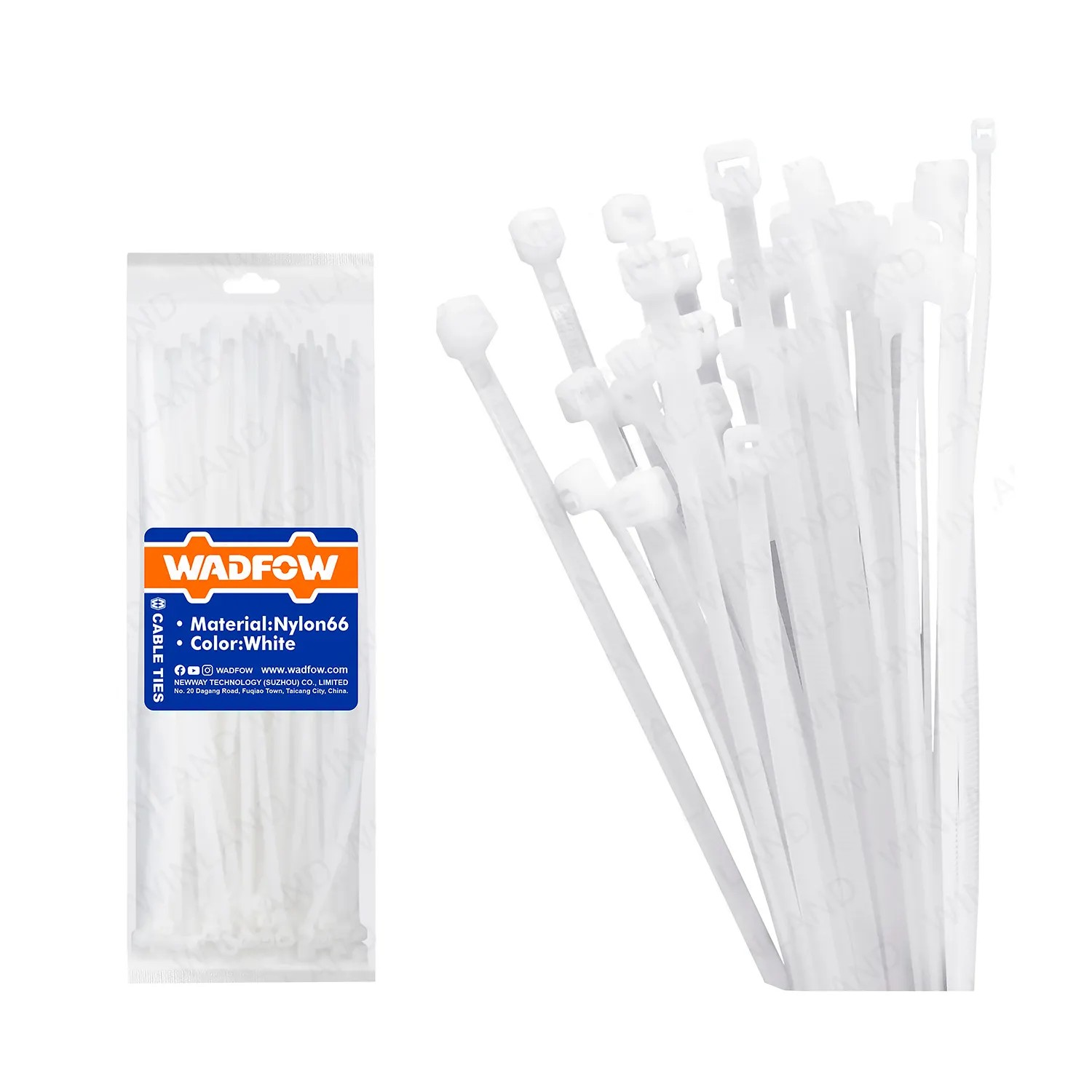 SET DE 100 AMARRAS PLASTICAS WADFOW 7.2X400 MM 45 KG 4-105MM - 1