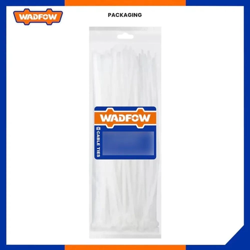 SET DE 100 AMARRAS PLASTICAS WADFOW 7.2X400 MM 45 KG 4-105MM BLANCO - 3