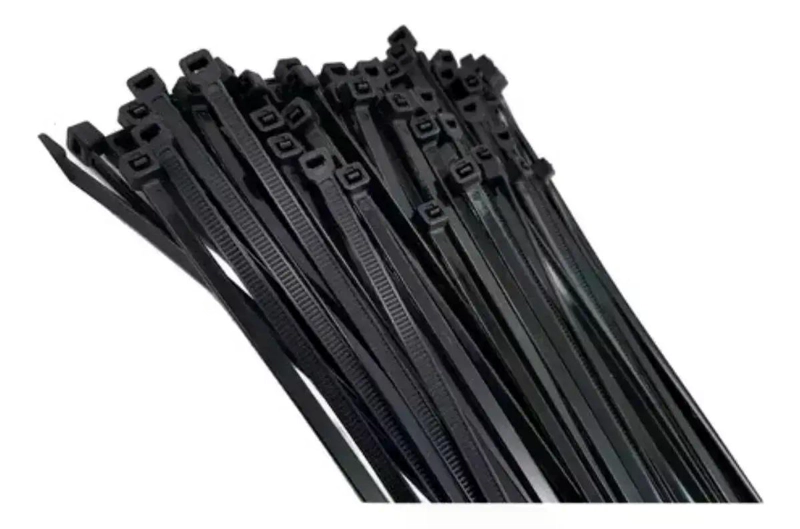 SET DE 100 AMARRAS PLASTICAS WADFOW 2.5X100 MM 8 KG NEGRO NEGRO - 3
