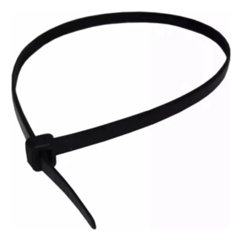 SET DE 100 AMARRAS PLASTICAS WADFOW 2.5X100 MM 8 KG NEGRO NEGRO - 4