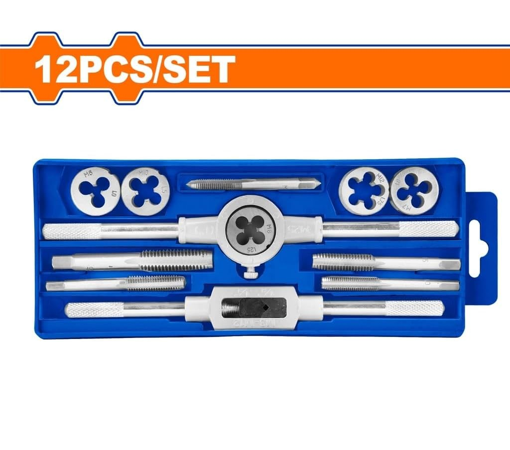 SET DE TERRAJAS MACHO Y HEMBRA M5-M12 12 PZS WADFOW WAJ1L01 - 1