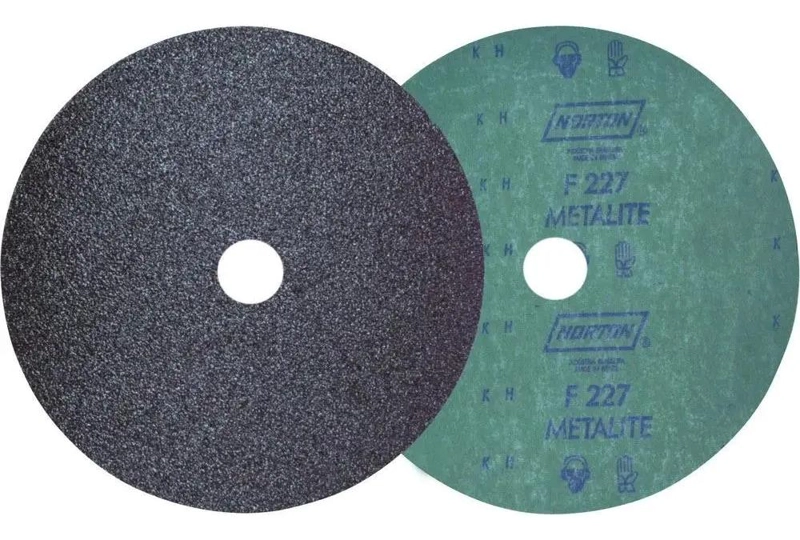 DISCO FIBRA DESBASTE ABRASIVO NORTON F224 G36 115X22MM 4 1/2 MARRON OSCURO - 1