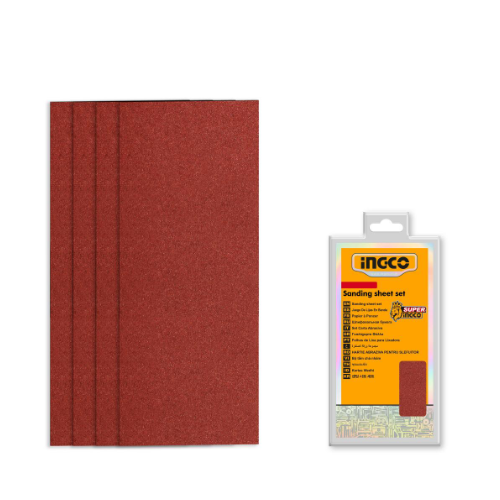 SET 50 LIJAS P40 P80 P120 P180 INGCO 90X231 MM AKFS2401012 - 3