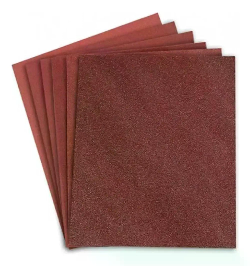 SET 10 LIJAS EN SECO MADERA MASILLA NORTON 225X275 MM A-257 50 - 4