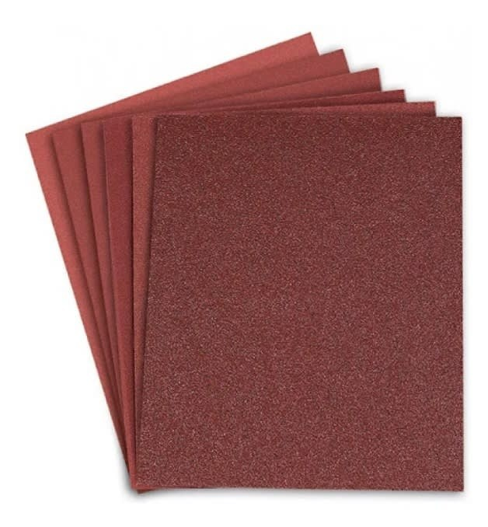 SET 10 LIJAS EN SECO MADERA MASILLA NORTON 225X275 MM A-257 GRANO 100 - 2